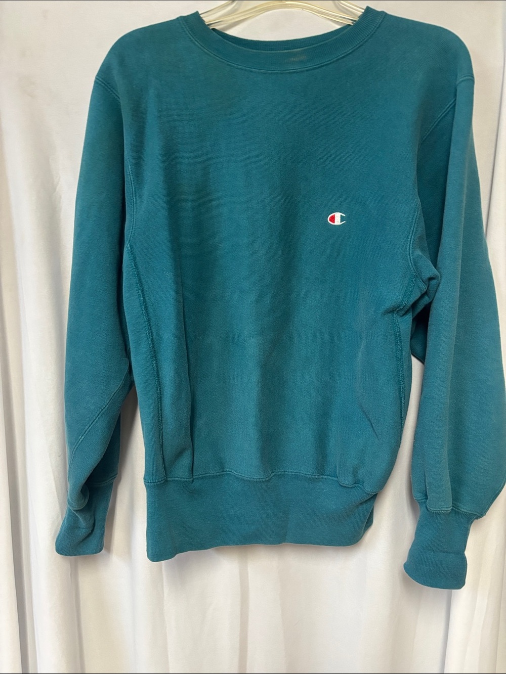 Champion Teal Reverse Weave Sweatshirt - Men's